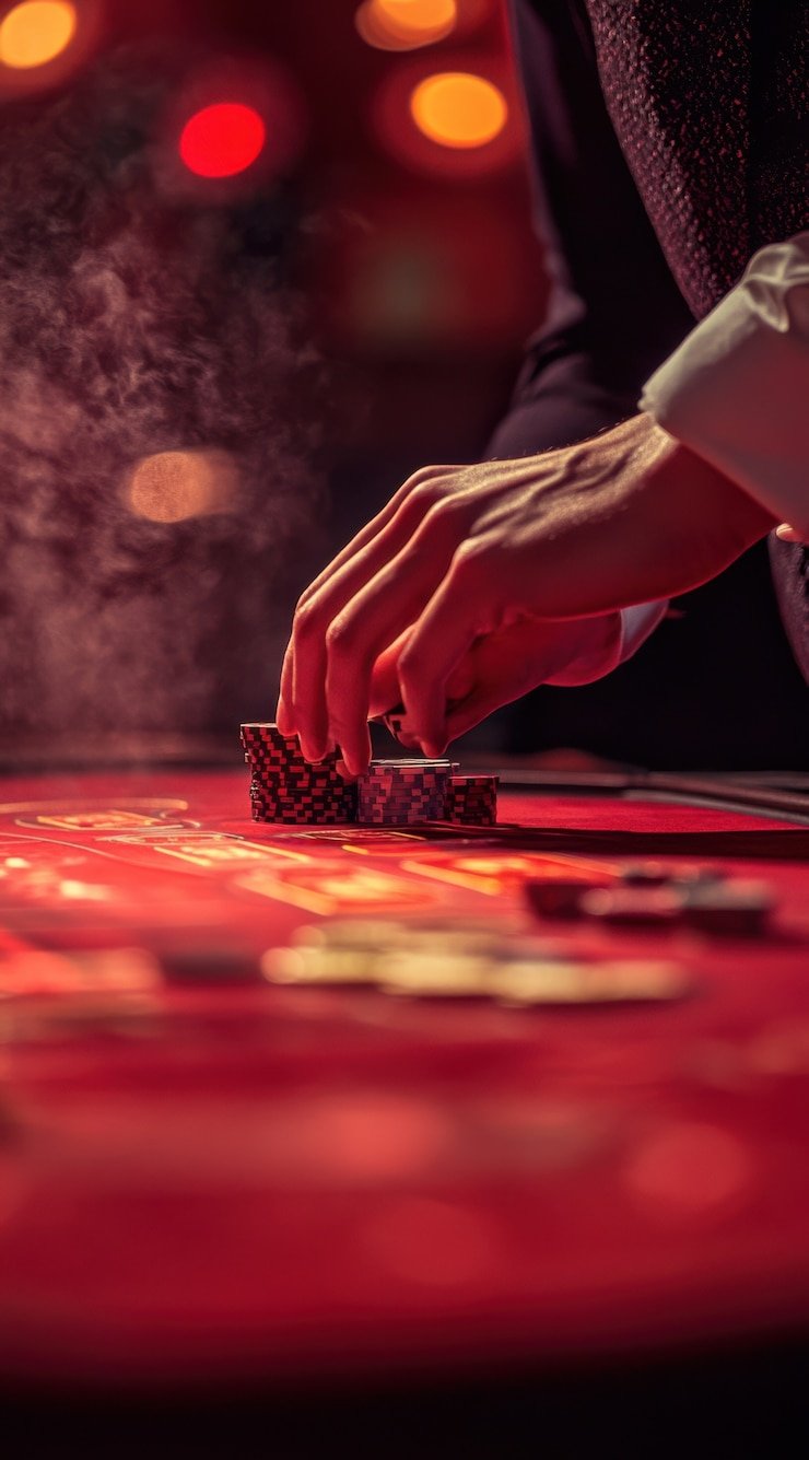 Dealer kasino langsung mengatur taruhan casino live dengan kualitas streaming tinggi